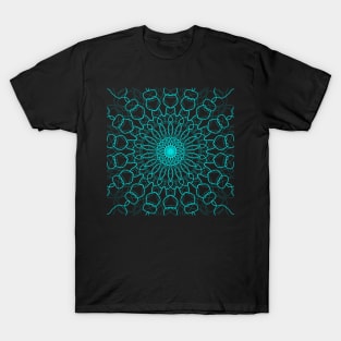 Blue geometric design T-Shirt